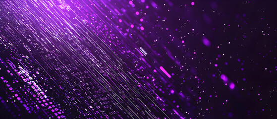 
A flat vector illustration of a graphic technology background, deep purple tones, coding elements, grid patterns, code symbols floating, modern and clean vector art, subtle lighting effects, digital 