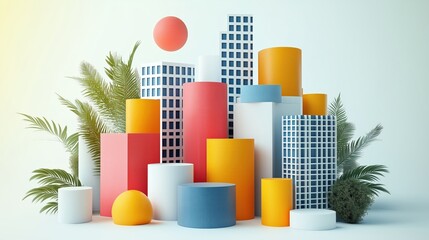 Wall Mural - idea generation icons, modern minimalist style, white background, 3d illustration, no logo, no trade