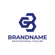 © Prayoga - Letters GB Hexagon Logo, suitable for any business with BG or GB initials