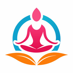 Wall Mural - yoga logo. meditation logo