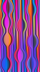 Wall Mural - seamless pattern with colorful lines