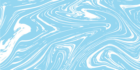 Wall Mural - abstract pattern white and blue marble texture and background. liquify swirl blue and white color ar