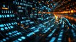 © Dee - Futuristic Digital Telecommunication Networks: Data Packets, Binary Code, and Dynamic Digital Signals in Motion