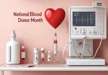 Promoting Blood Donation With a Heart Symbol for Awareness Month