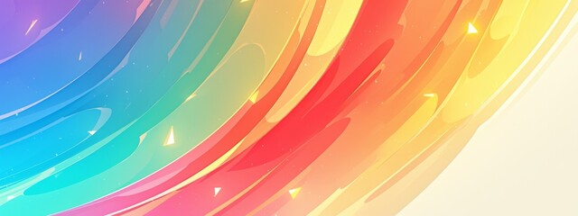 Wall Mural - Colorful Rainbow Gradient Background with Blur Effect 