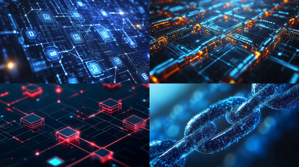 technology background with code