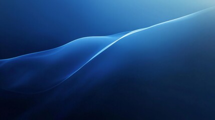 Aufkleber - Minimalist blue gradient background with soft light effects, perfect for text overlay
