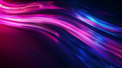 Wall Mural - A captivating image showcasing dynamic pink and blue light waves, perfectly capturing a sense of motion and energy.