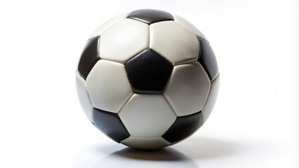 Isolated soccer ball on white background, soccer, ball, isolated, white, sports, equipment, object, round, texture