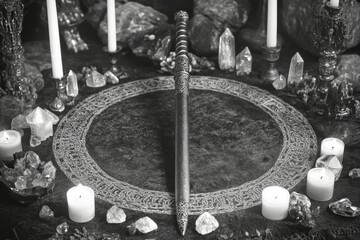 Wiccan Athame Ritual Circle Wicca Religion Spiritual Symbol