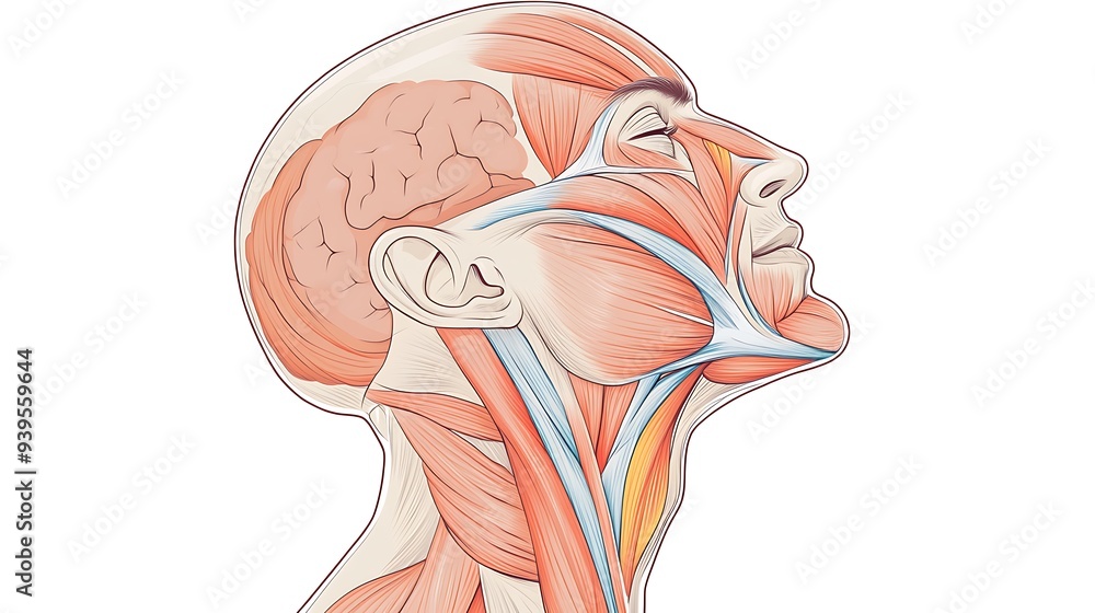 Trap Muscle Development Anatomy of Trapezius Muscles and Neck Development in Adult Male Vector ...