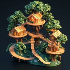 Poster - Treehouse Village.