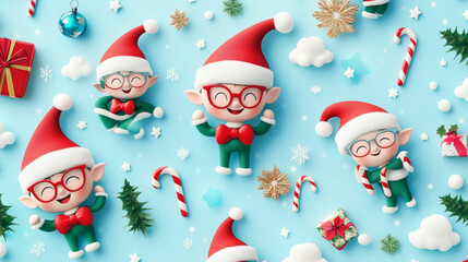 A 3d Christmas icon decoration plat lays on festive background cerebration and joyful 