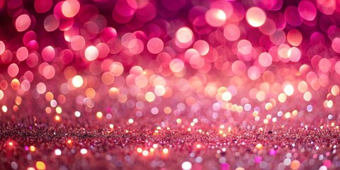 Wall Mural - pink glitter bokeh background, bokeh, glitter, background, pink