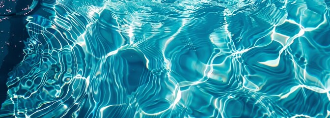 water in swimming pool background horizontal composition