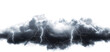 © RM Graphics - Dark storm clouds with lightning isolated on white and Lightning,  Isolated on transparent background