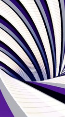 Wall Mural - abstract background with animated hypnotic tunnel of colorful stripes, seamless loop. animation. end