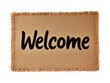 © Medard - Welcome doormat with bold text isolated on transparent or white background