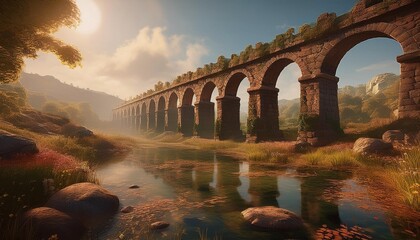 Canvas Print - roman bridge