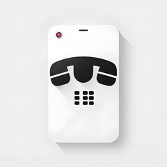 phone with white background icon