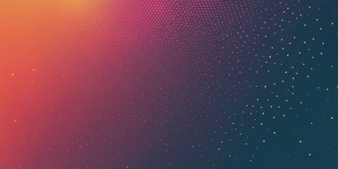 Sticker - Colorful gradient background with dotted pattern in vibrant hues