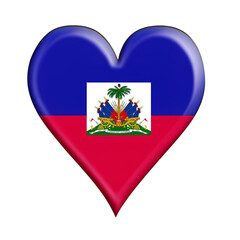 Heart of a flag Haiti