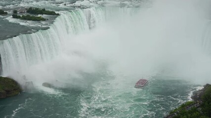 Sticker - Power of Niagara Falls along the canadian side