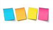 © Lita Clarus - A set of four colourful sticky notes arranged in a row