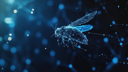 Digital Insect - A Wireframe Illustration