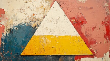 Canvas Print - Abstract Colorful Triangle Art