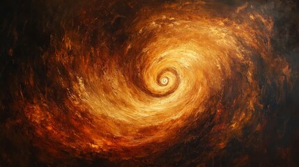 Wall Mural - Fiery Nebula Swirl