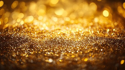 Poster - Golden Bokeh Background