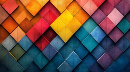 Sticker - Colorful Geometric Abstract Texture