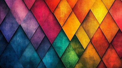 Poster - Colorful Geometric Abstract Background