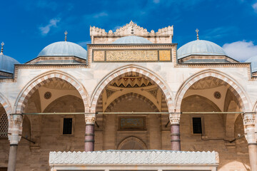 Wall Mural - Courtyard of the  Suleymaniye Mosque in Istanbul, Turkey