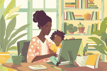 Sticker - Work-Life Balance: Parenting and Productivity