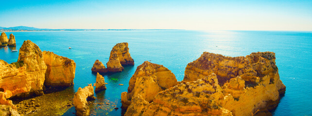 Wall Mural - Ponta da Piedade, Lagos, Portugal, in summer