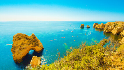 Wall Mural - Ponta da Piedade, Lagos, Portugal, in summer