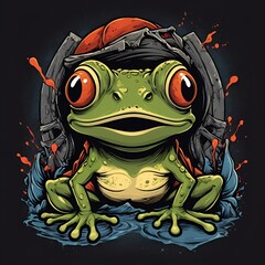 Wall Mural - Frog Illustration