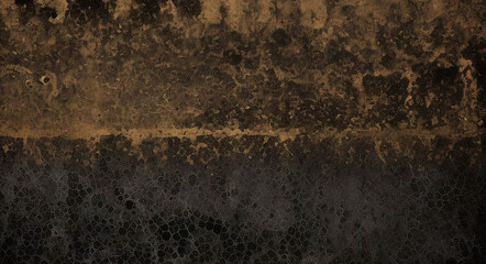 gold black paint wall texture. black and gold, abstract grunge background. Abstract artistic background. Black and gold painting background. black and gold grunge.	