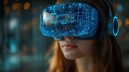 AI cyber security concept. Female IT Computer specialist analyzing artificial intelligence digital threats to consumer data & privacy breach. Software developer coding & ethical hacking in dark office