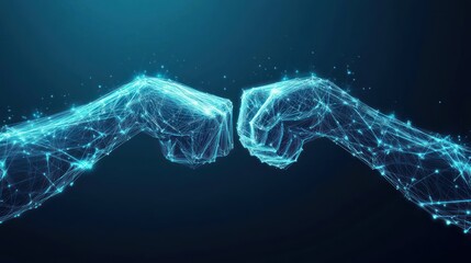 Two Fists Clashing in a Digital Universe