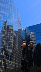 Wall Mural - Canada, Montreal panoramic skyline in downtown financial, business and technology city center.