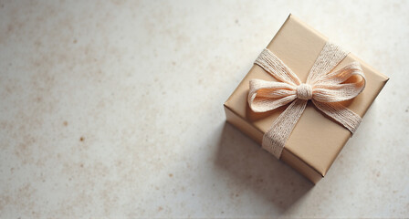 Wall Mural - gift box with ribbon