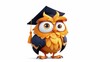 © CrazyJuke - This adorable graduate owl design adds a touch of charm to any learning space, blending wisdom and cuteness perfectly.