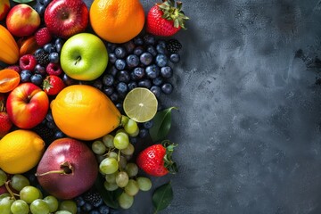 Poster - Vibrant Fruit & Berry Still Life