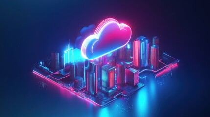 Poster - Cloud Computing Cityscape