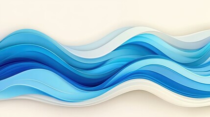 Wall Mural - Discover a stunning abstract background featuring fluid blue waves and modern cartoon textures, perfect for creative projects.