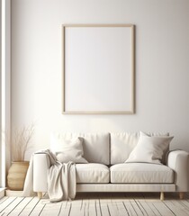 Wall Mural - Pastel Harmony Glossy Frame with Soft Pink and Blue Landscapes