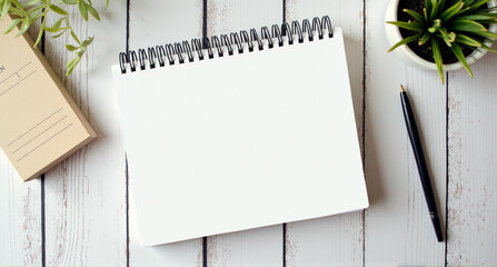 notebook and pencil